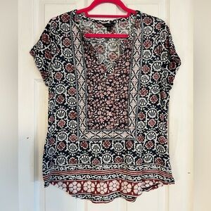 LUCKY BRAND Women’s Short Sleeve Blouse